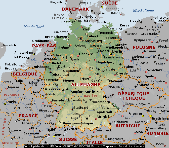 Carte de l'Allemagne, cliquez sur le cercle bleu pour voir un agrandissement de la rgion o je suis...

Pas d'autre lien sur cette page.
